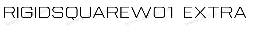 RigidSquareW01 Extra字体转换